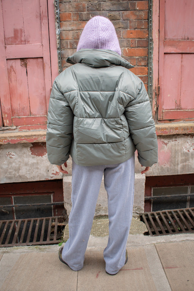 MBYM Seraphina Agave Green Puffer Jacket - The Mercantile London