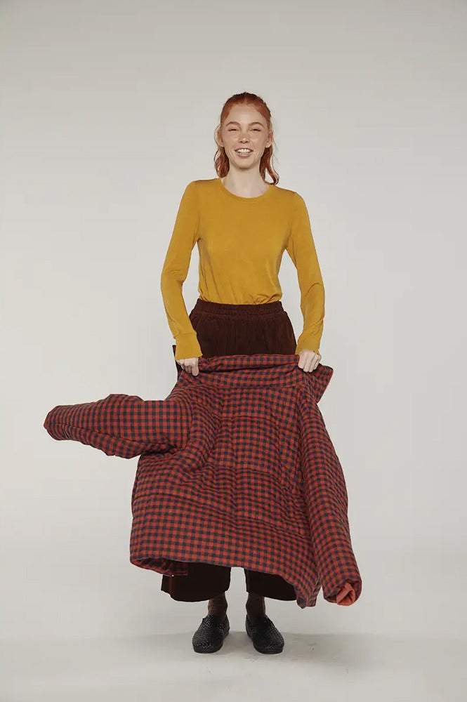 Amente Gingham Puffer Jacket