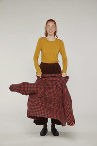 Amente Gingham Puffer Jacket