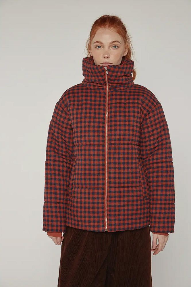 Amente Gingham Puffer Jacket - The Mercantile London
