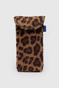 Baggu Leopard Puffy Glasses Sleeve