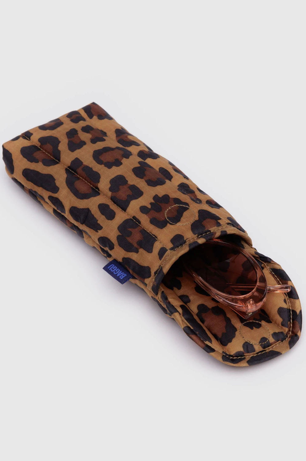 Baggu Leopard Puffy Glasses Sleeve