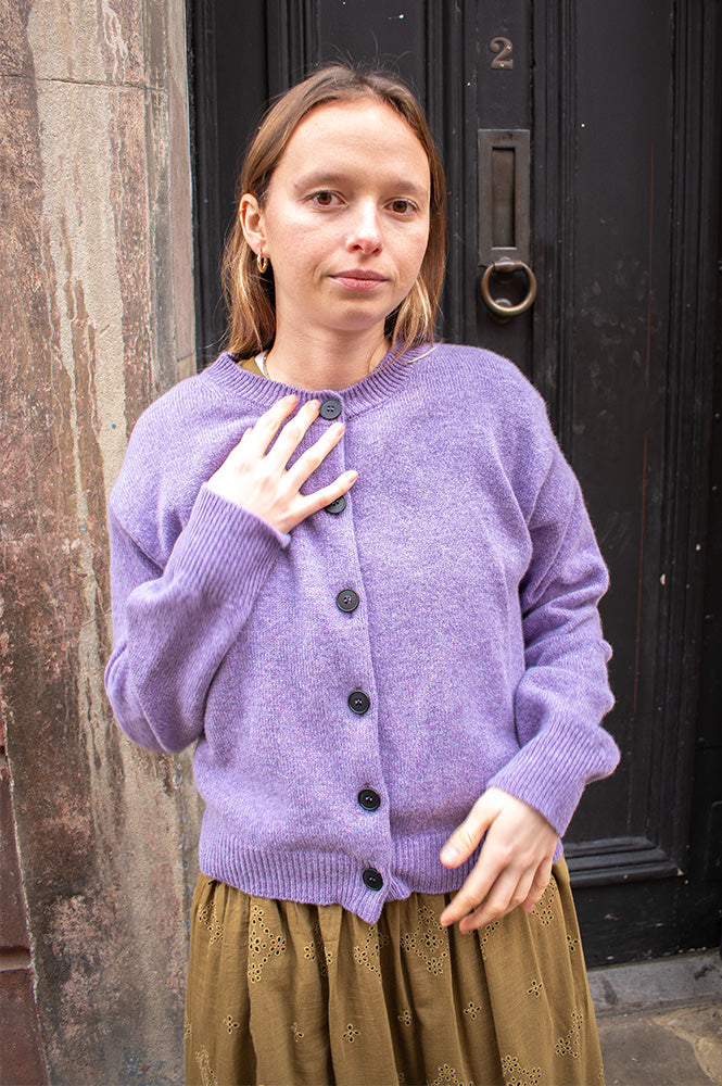 Bibico Eva Lilac Cardigan - The Mercantile London