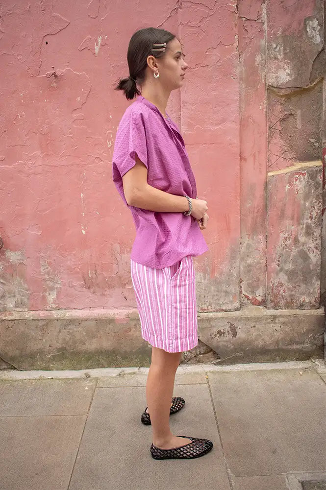 Tanavana Ivy Plains Pink Blouse - The Mercantile London