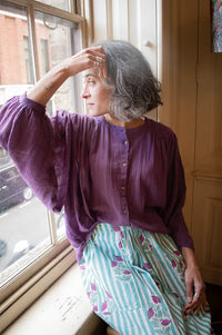 Charlie Joe Sandu Lavender Blouse - The Mercantile London