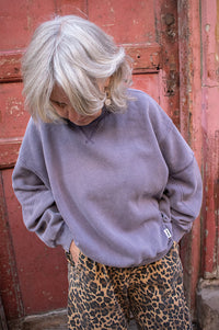 Bellerose Flips Grape Crewneck Sweatshirt