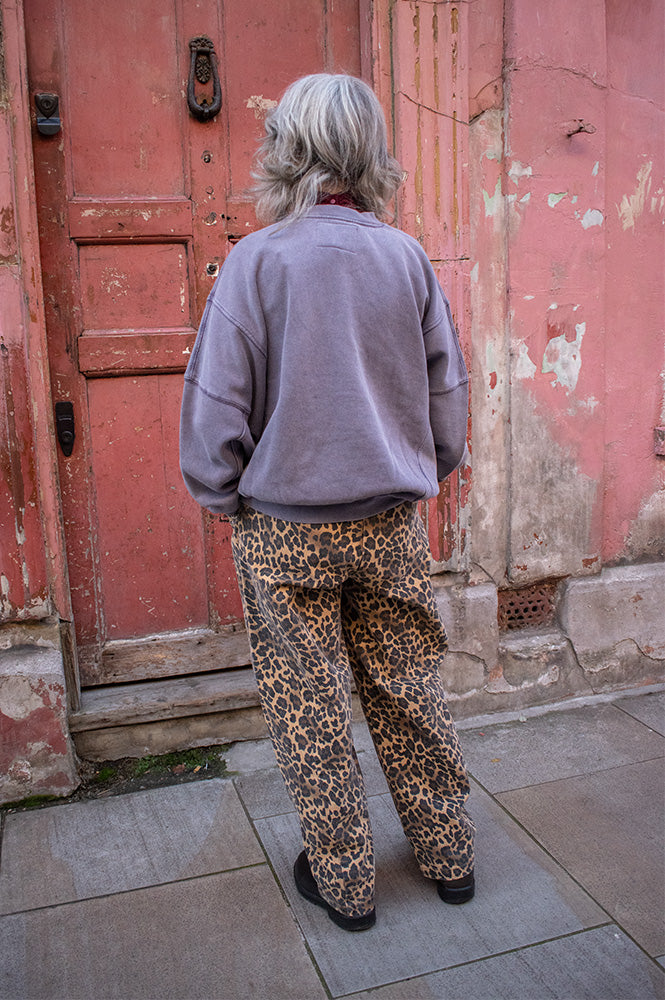 Bellerose Flips Grape Crewneck Sweatshirt