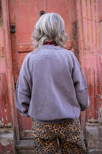 Bellerose Flips Grape Crewneck Sweatshirt