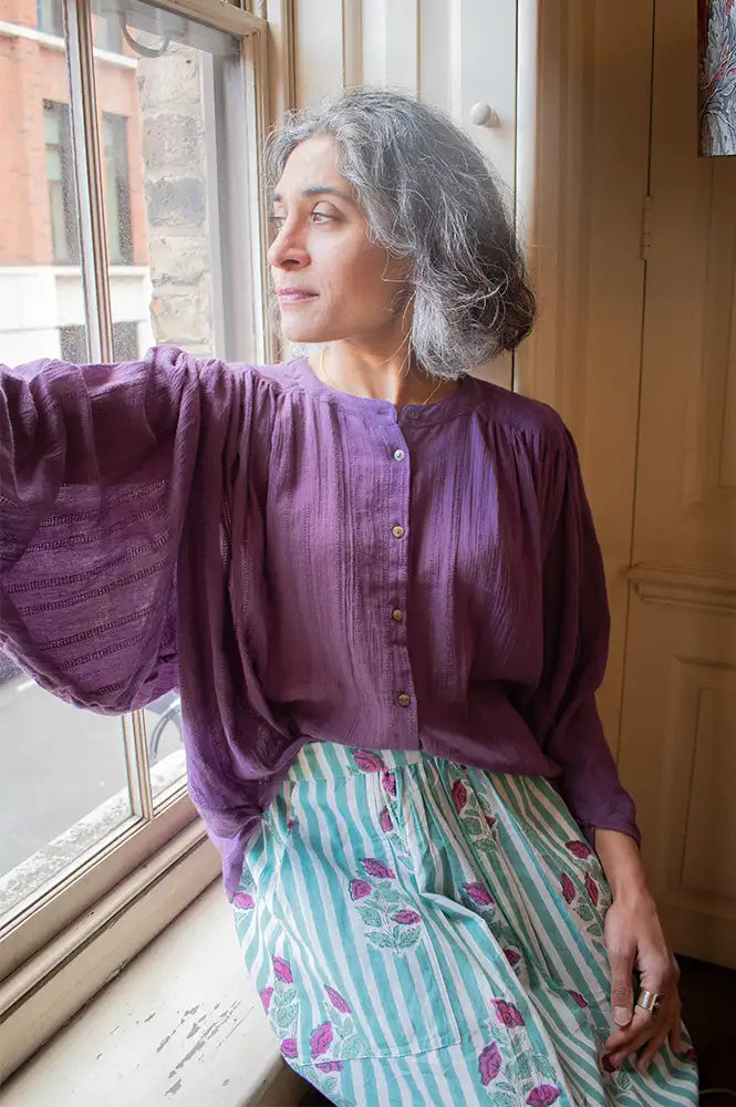 Charlie Joe Sandu Lavender Blouse - The Mercantile London