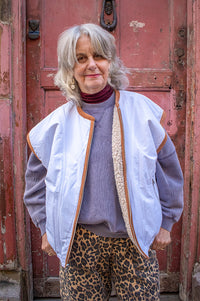 Bellerose Flips Grape Crewneck Sweatshirt