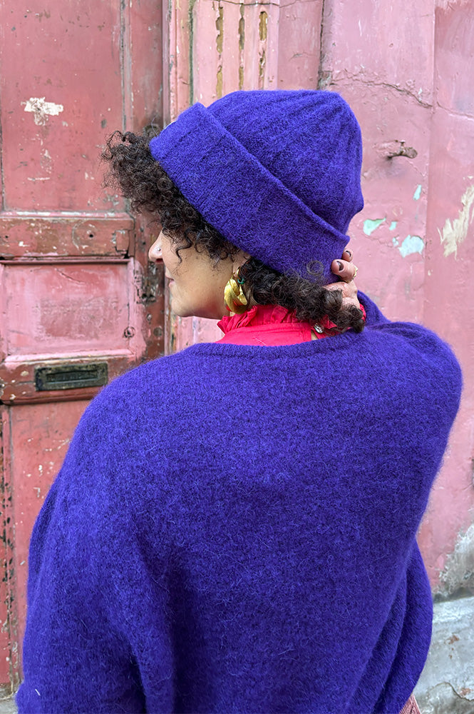 American Vintage Vitow Aubergine Beanie