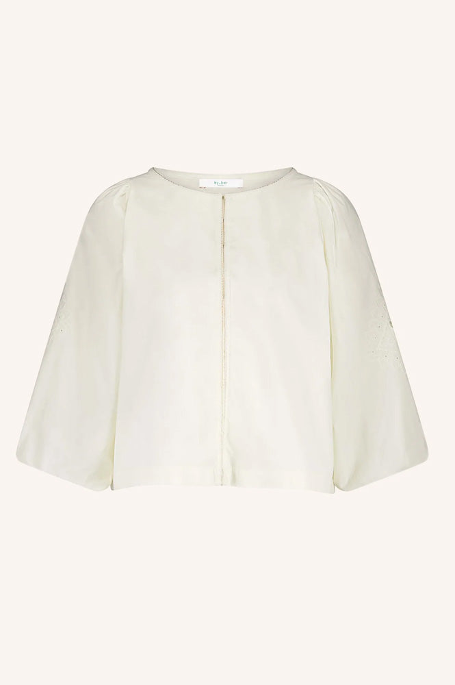 By-Bar Rae Cloud White Blouse - The Mercantile London