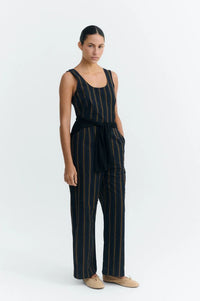 Thinking Mu Raflesia Seersucker Jumpsuit - The Mercantile London