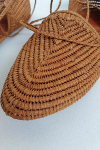 Raffia Handmade Brown Sandals - The Mercantile London
