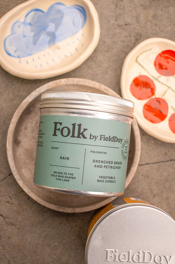 FieldDay Rain Folk Tin Candle - The Mercantile London