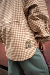 Damson Madder Matilda Brown Gingham Raincoat