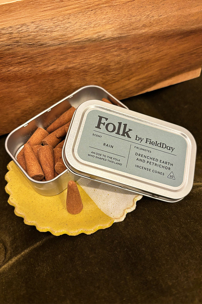 FieldDay Rain Folk Incense Cones Tin