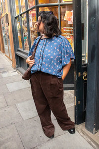 Habiba Rebecca Butterfly Sapphire Shirt