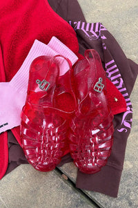 Méduse Sunchanvre Red Jelly Sandals