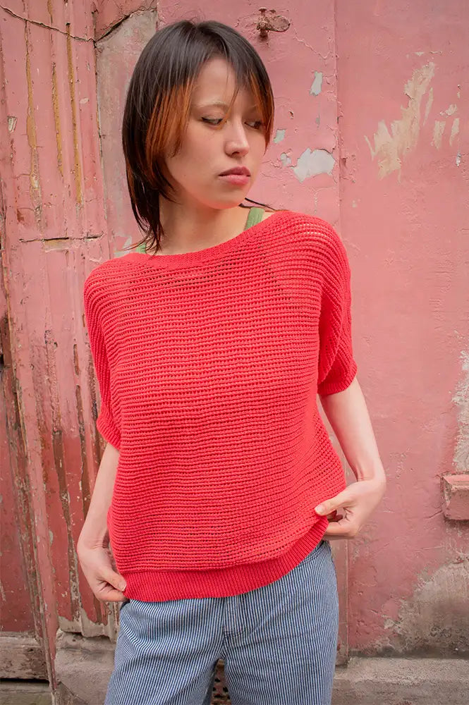Numph Erikka Cayenne Knitted Jumper - The Mercantile London