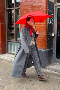 Object Aubrey Grey Longline Coat - The Mercantile London