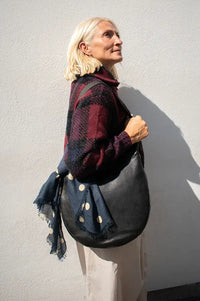 Orfeo Palomee Burgundy Zip Up Jumper