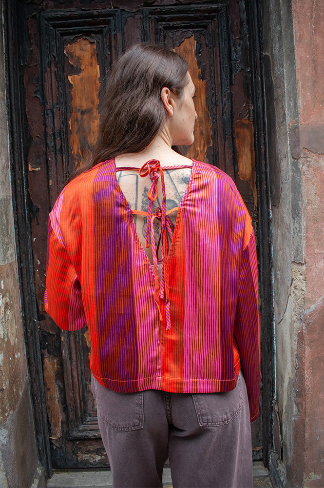 FRNCH Chaka Striped Red Top - The Mercantile London