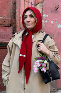 Mercantile Burgundy Scarf Tie Bonnet