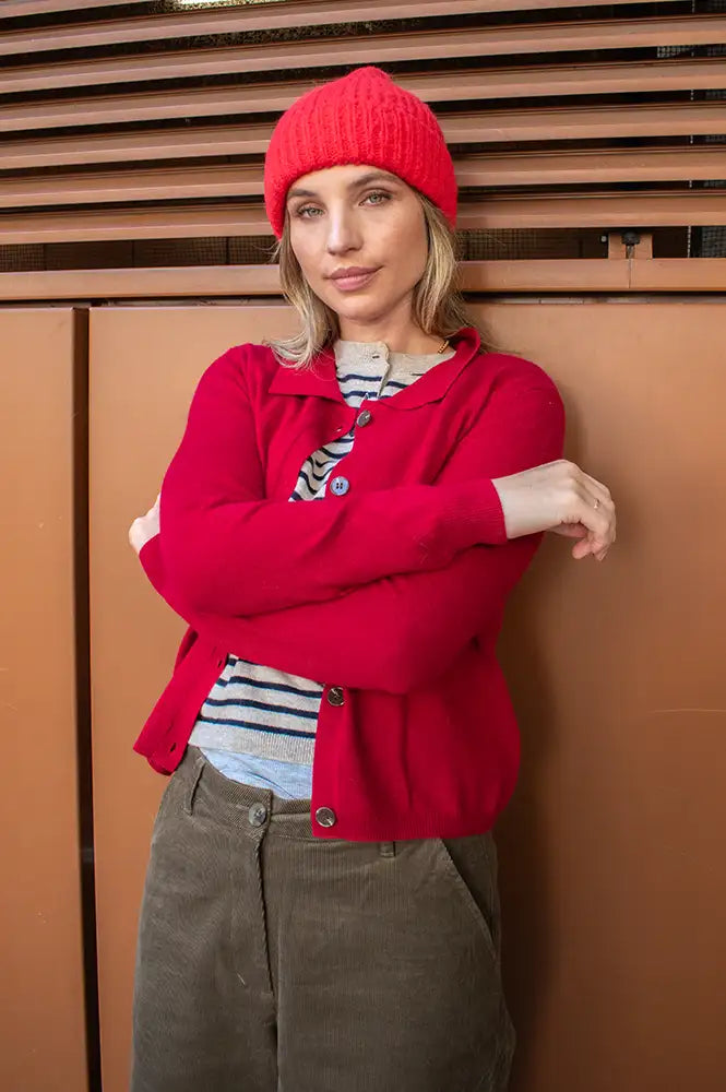Artlove Ginger Red Cardigan