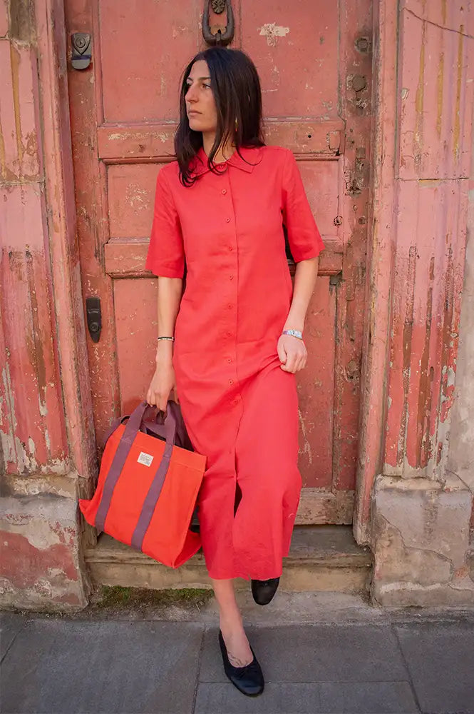 Thinking Mu Gianna Clavel Hemp Dress - The Mercantile London