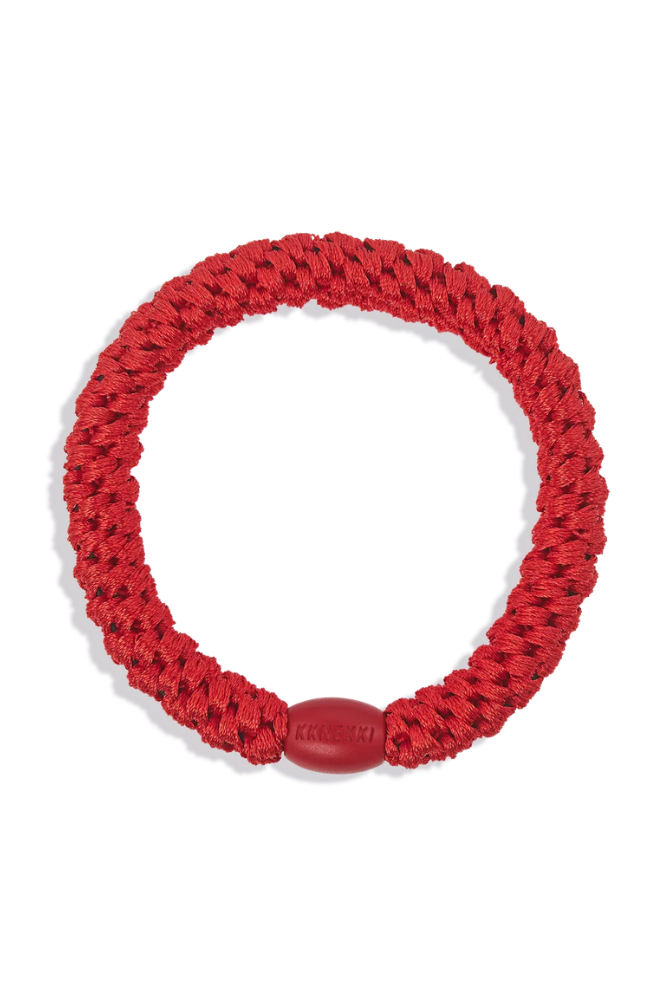 KKNEKKI Clear Red Hair Tie - The Mercantile London