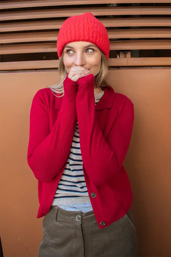 Artlove Ginger Red Cardigan