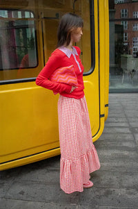 FRNCH Gabriella Red Polo Jumper