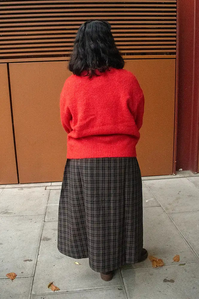 ICHI Belablue Poinsetta Cardigan