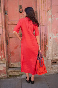 Thinking Mu Gianna Clavel Hemp Dress - The Mercantile London