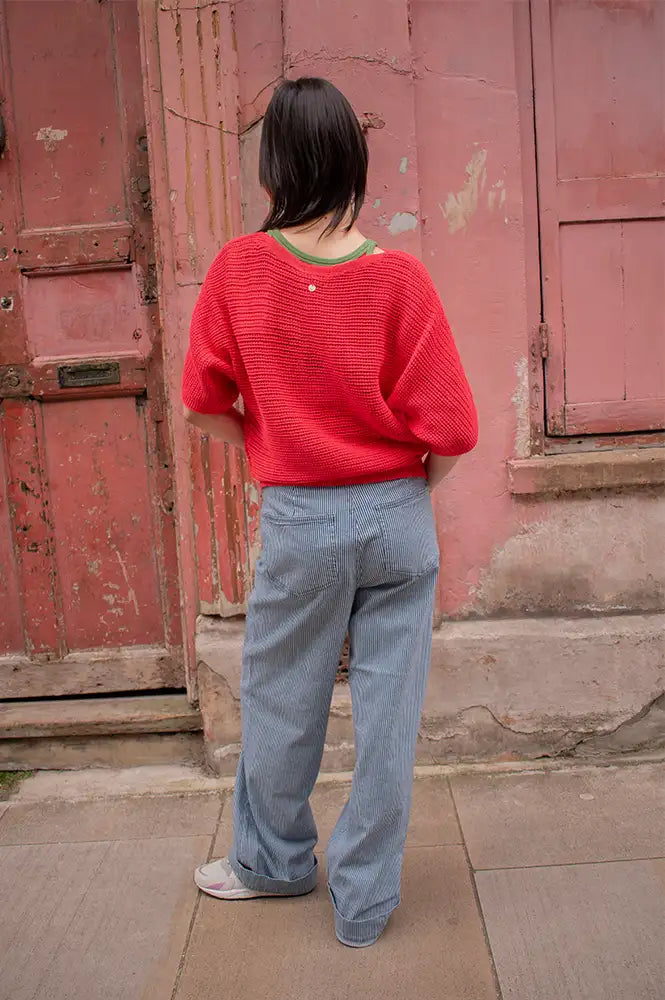 Numph Erikka Cayenne Knitted Jumper - The Mercantile London