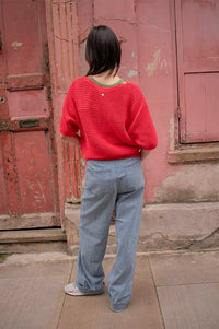 Numph Erikka Cayenne Knitted Jumper - The Mercantile London