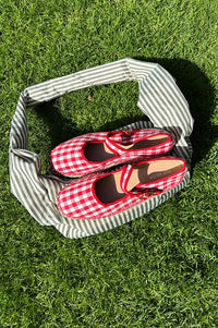 Cocci Fallon Red & White Gingham Mary Jane Espadrilles