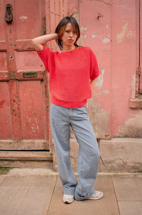 Numph Erikka Cayenne Knitted Jumper - The Mercantile London