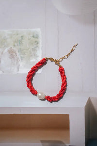 Anni Lu Scarlet Wave Bright Red Bracelet