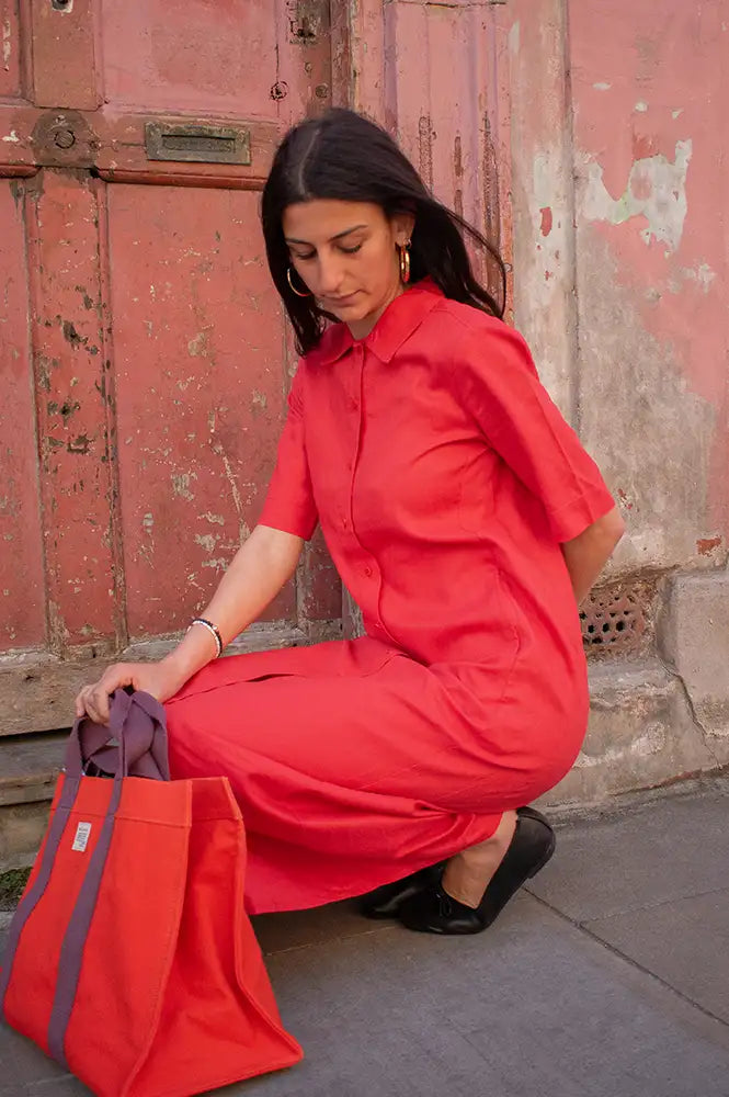Thinking Mu Gianna Clavel Hemp Dress - The Mercantile London