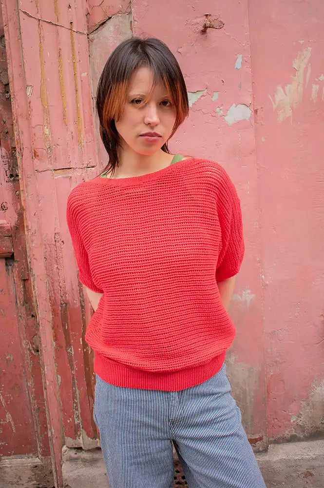 Numph Erikka Cayenne Knitted Jumper - The Mercantile London