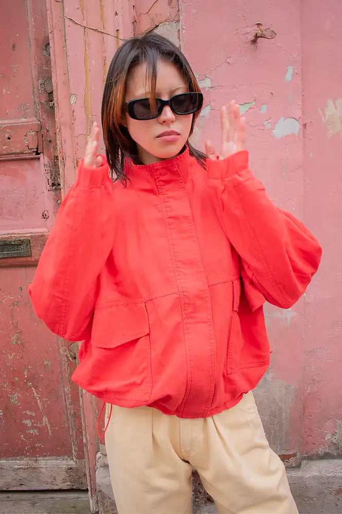 Komodo Koko Coral Tencel Linen Jacket - The Mercantile London