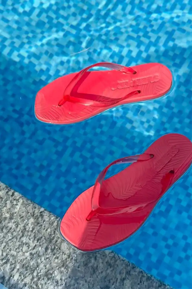 Sleepers Tapered Red Flip Flops
