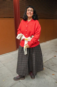 ICHI Belablue Poinsetta Cardigan