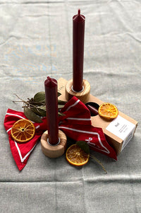 St. Eval Red Dinner Candle - The Mercantile London