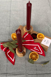 St. Eval Red Dinner Candle - The Mercantile London