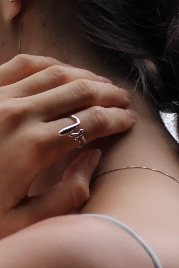 Reflection Stalactite Silver Ring - The Mercantile London