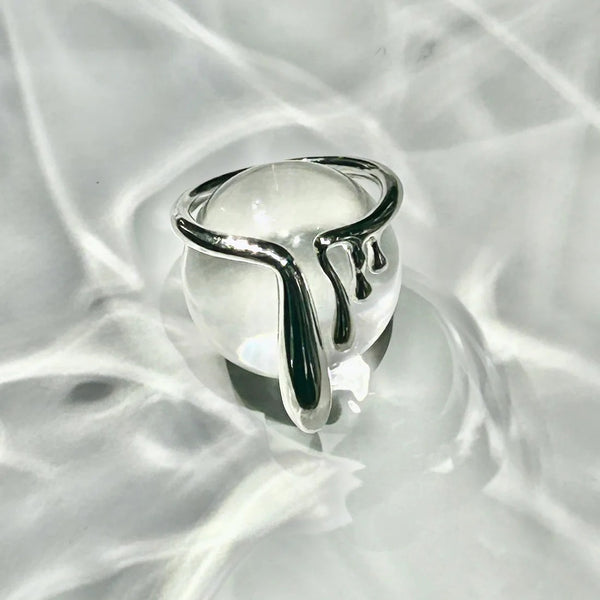 Reflection Stalactite Silver Ring - The Mercantile London