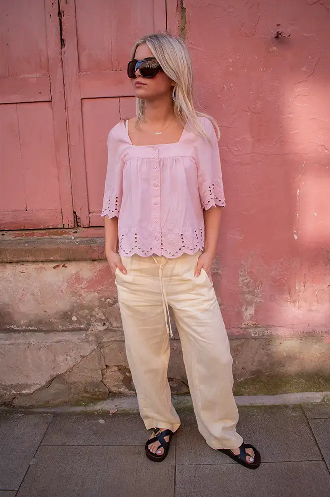 Atelier Rêve Everly Dawn Pink Blouse - The Mercantile London